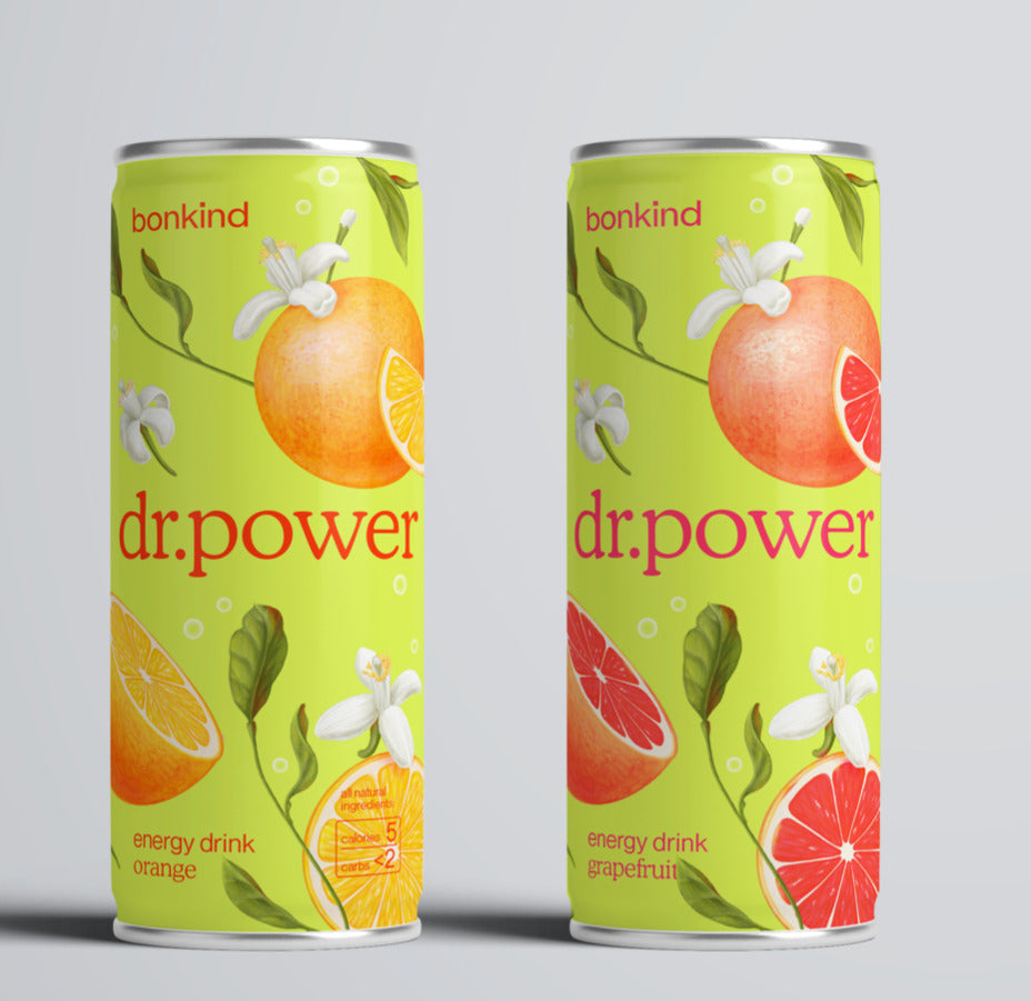 Bonkind Dr Power Energy Drink | 12 x 16 oz cans