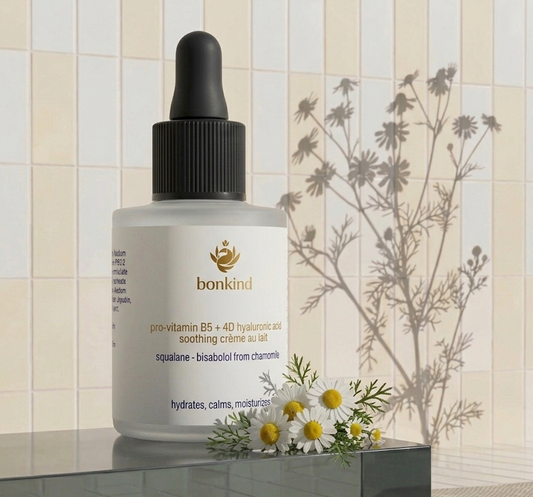 Soothing Hyaluronic Acid Serum for Dry Skin with Bisabolol from Chamomile, Vitamin B5 and Squalane